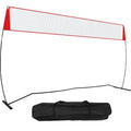 Portable Indoor Outdoor Volleyball Net with Height Adjustment & Carry Bag - 14 ft Wide