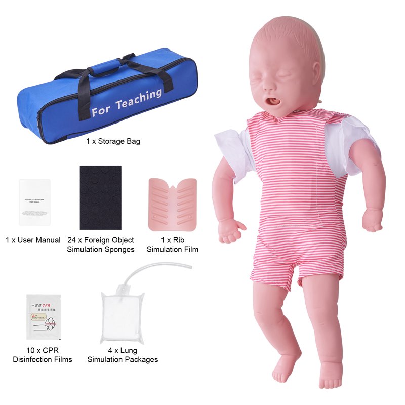 Infant CPR and Heimlich Practice Manikin - Baby Airway Management Training Model