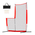 Portable Baseball & Softball Safety Net with Carrying Case - 7x7 ft Pitching Screen