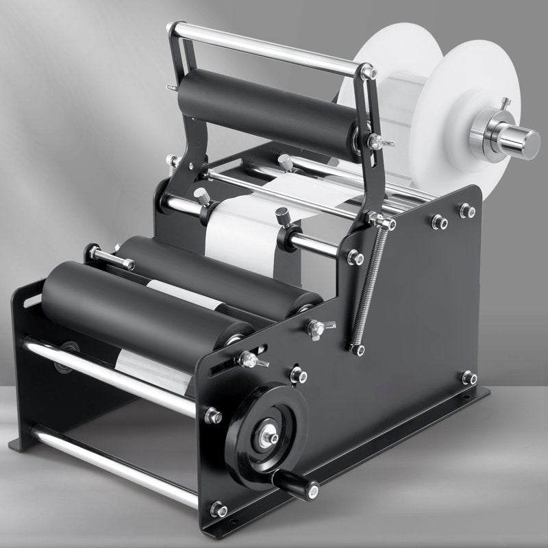 Manual Round Bottle Labeling Machine - Efficient Label Applicator for 15-20 Bottles/Min