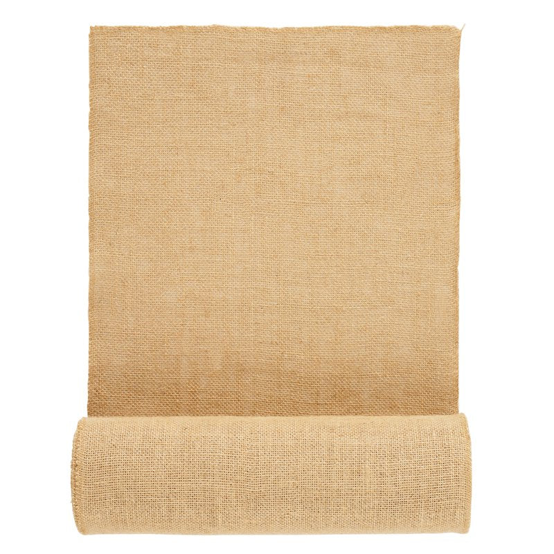 Natural Burlap Roll - 14 x 30 ft & 50 x 50 High Density for DIY Decor Weddings Gardening