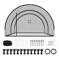 Portable Baseball Batting Cage 22.2x12.1x7.9 ft Polyester Fiberglass Training Aid