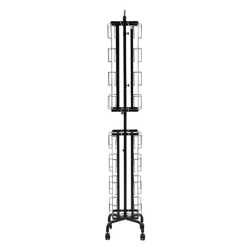 Rotating Greeting Card Display Rack with 32 Pockets & 360° Spin Stand