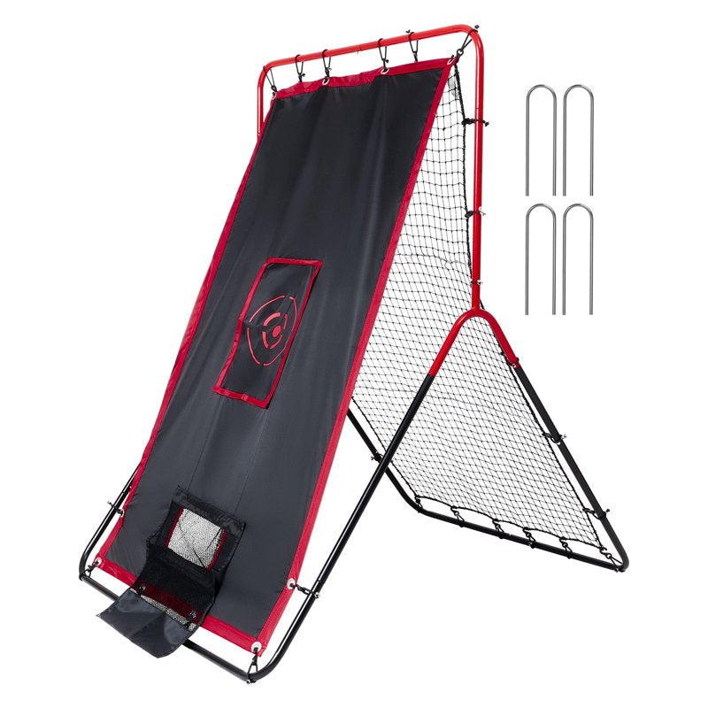 Baseball & Softball Rebound Net 3.5x4.5 ft PitchBack Trainer for Fielding & Throwing Drills