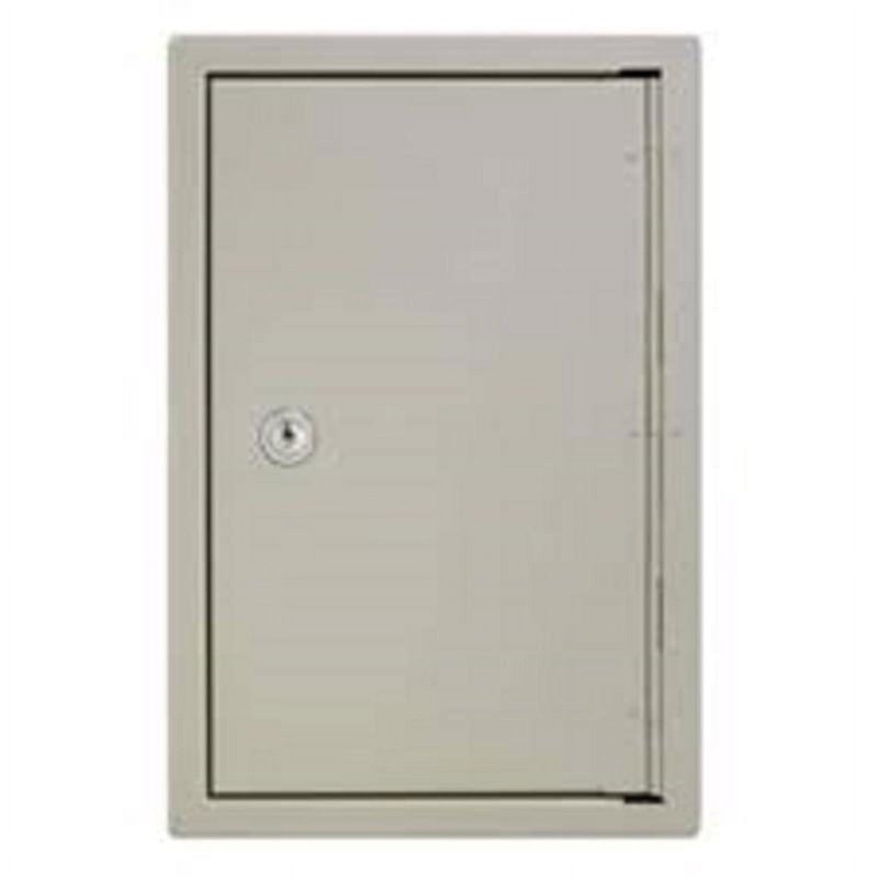 Steel Key Cabinet with Cam Lock, 30-Key Capacity, Beige Enamel Finish