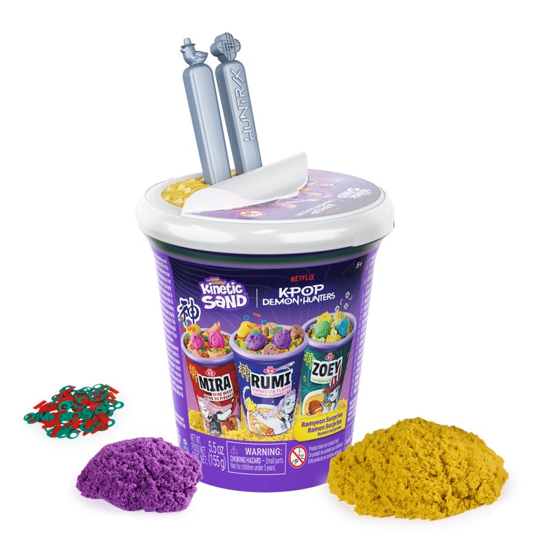 Kinetic Sand Play Set with Ramyeon Noodles and Toppings - Creative Sand Toy