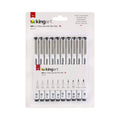 Fine Line Drawing Pen Set - 10 Black Ink Pens for Illustration & Sketching