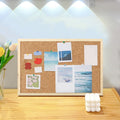 Wood Frame Bulletin Board for Walls - Cork Message Board & Vision Display