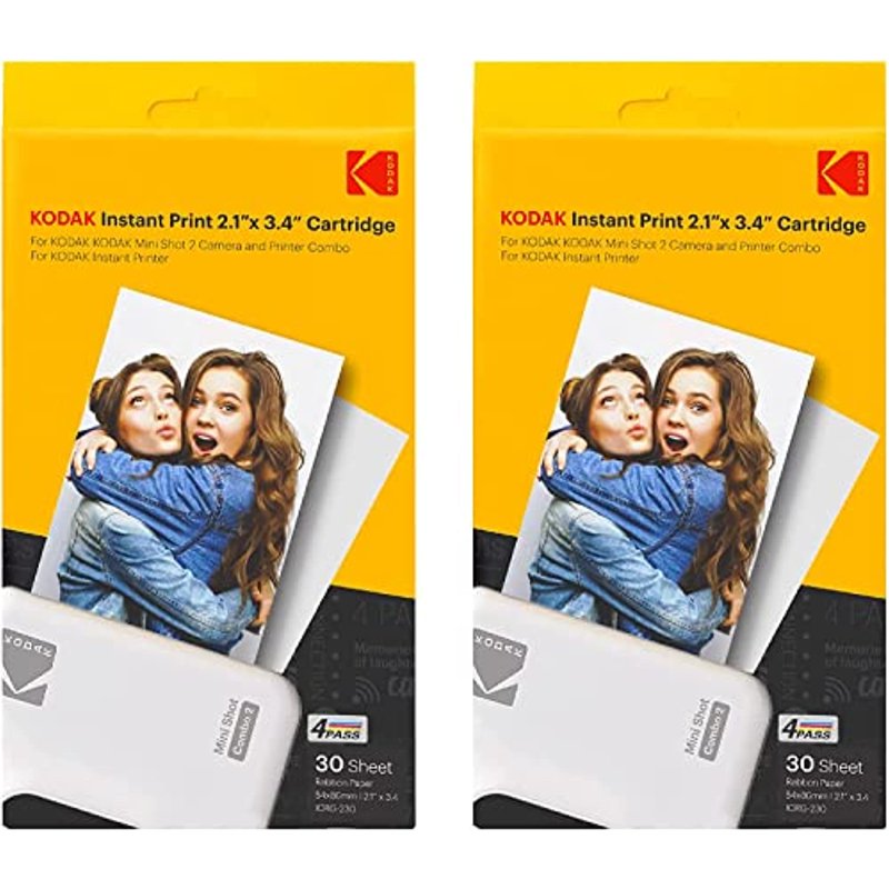 KODAK 4PASS Instant Photo Film Cartridge for Mini 2 Retro & Mini Shot 2
