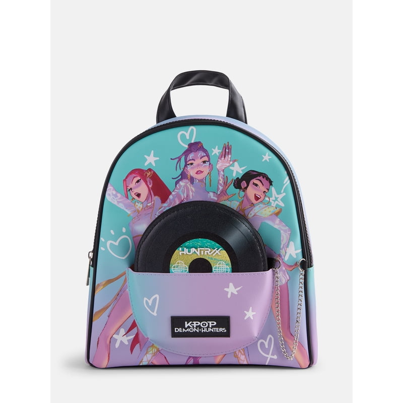 KPop Demon Hunters Women's Mini Backpack with Multicolor Design
