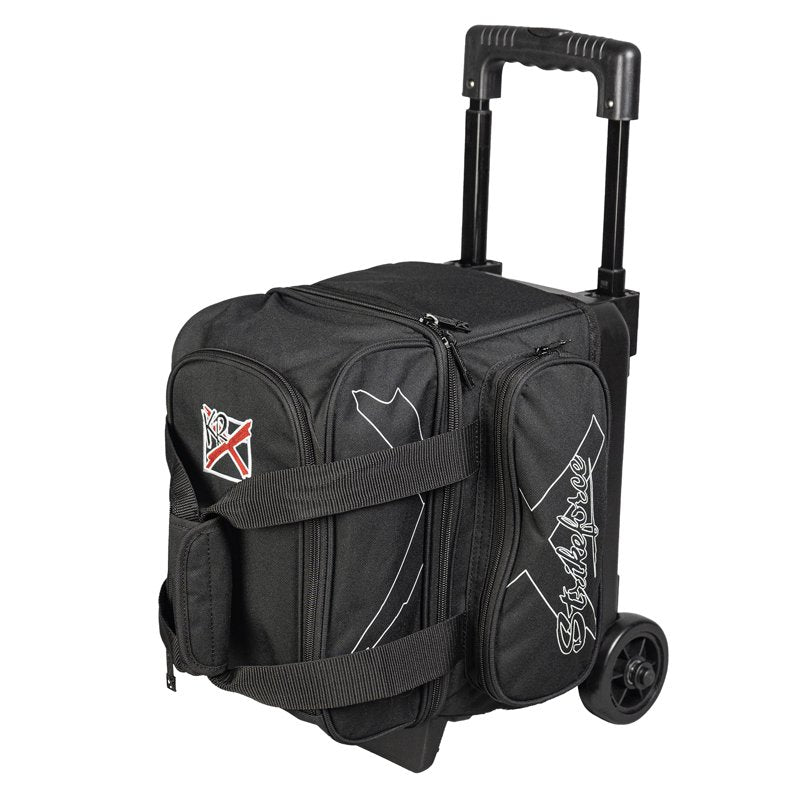 KR Strikeforce Hybrid Single Bowling Ball Roller Bag - Black