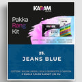 Fabric Dye Kit for Clothes - Permanent Jeans Blue Dye with Fixer, 5 Sachets