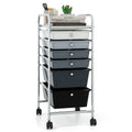 Rolling File Storage Cart with 6 Drawers - Multi-Color Organizer for Office & Home