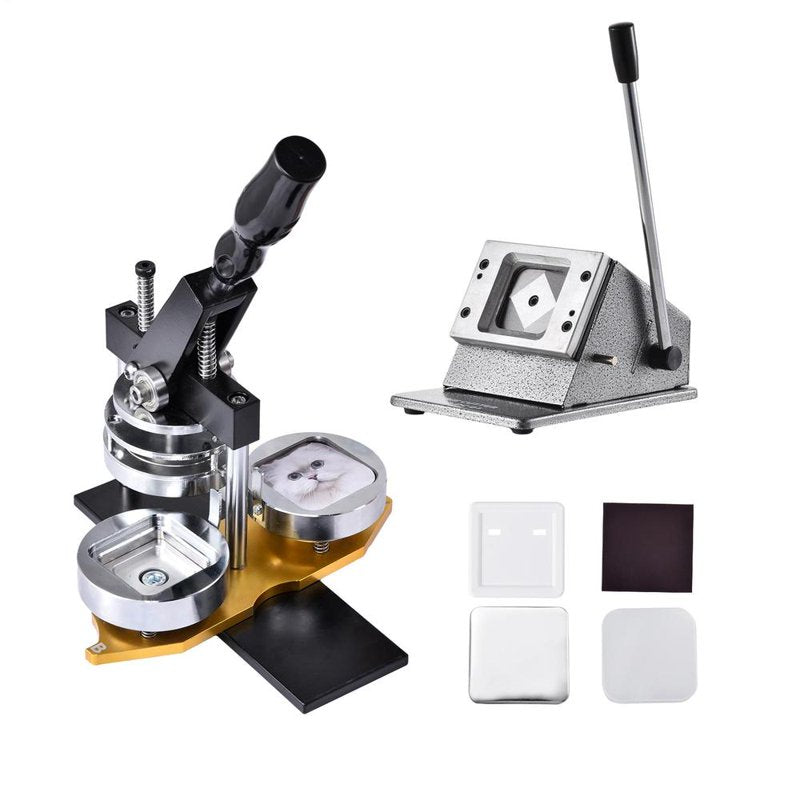 Photo Magnet Maker Machine with 100-Set Consumables - 2x2 Inch DIY Refrigerator Magnets