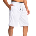 Men's Quick-Dry Basketball Shorts with Pockets - Lightweight Mesh Active Wear