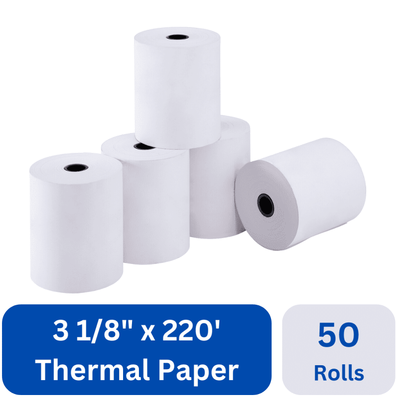 Thermal Receipt Paper Rolls - BPA-Free, Multi-Size, High-Quality for POS & Calculators
