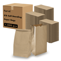 Kraft Paper Bags Bulk Pack - Eco-Friendly Grocery, Lunch & Takeout Bags