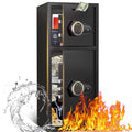 Large Digital Safe 6.5 Cu Ft Fireproof Waterproof Anti-Theft Home Security Safe with Dual Alarm