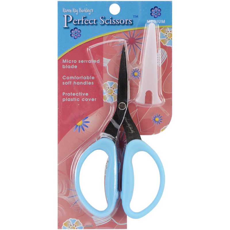 6-Inch Fabric Scissors with Serrated Blades & Soft Handles for Crafting and Sewing