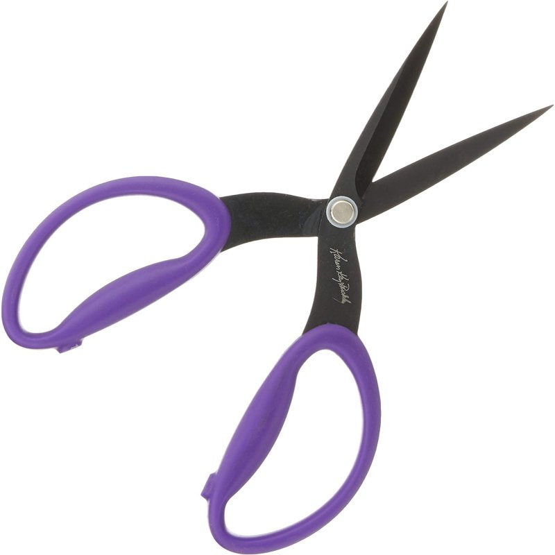 Karen Kay Buckley 7.5-Inch Serrated Fabric Scissors with Cushioned Handle