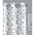 Floral Grommet Room Darkening Curtains - 52 x 84 Inches, 2 Panels