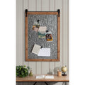 Magnetic Memo Board 22x32 Rustic Barn Door Style Galvanized Metal Organizer