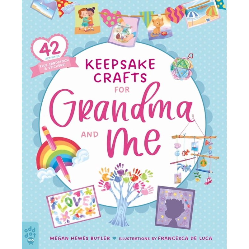 Grandma and Me Keepsake Craft Book with 42 Activities, Cardstock & Stickers