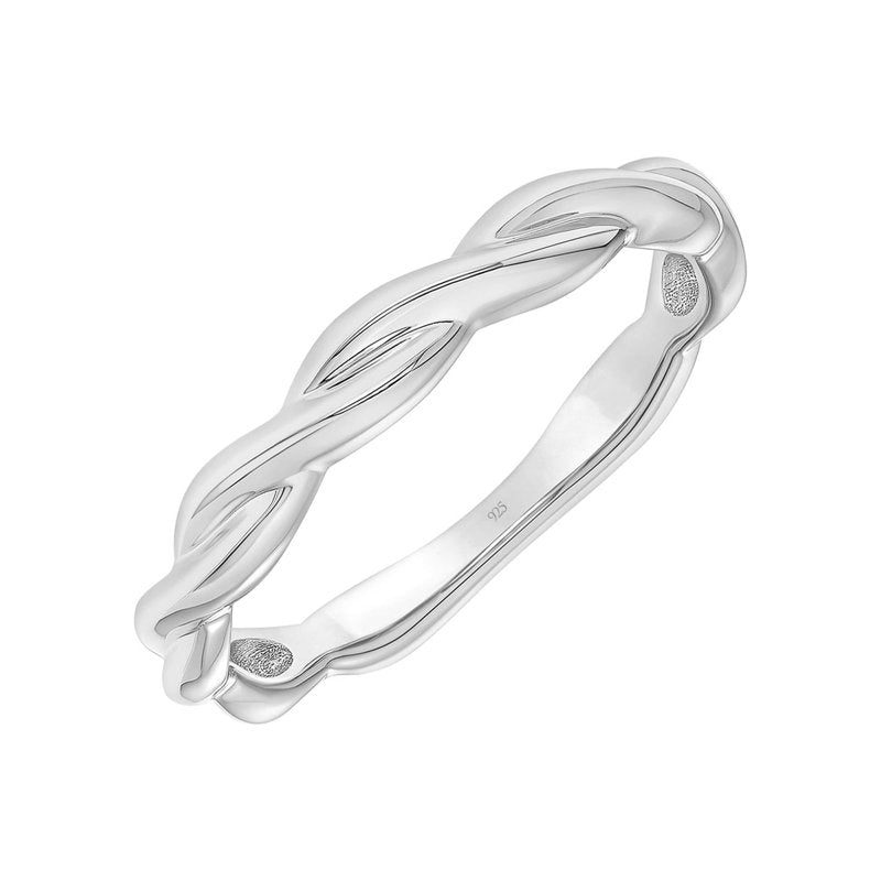 Keepsake Stackable Anniversary Ring in Sterling Silver - Twist Design