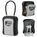 Portable Wall-Mounted Key Lock Box with Code, Secure Home & Office Storage