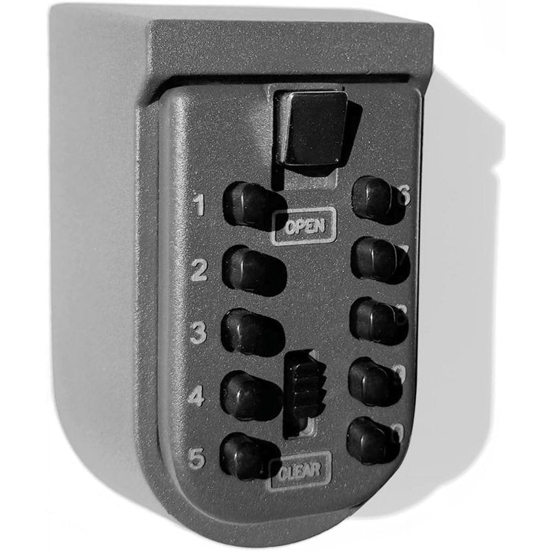 Outdoor Wall Mount Key Lock Box with Combination Lock, Waterproof Metal Storage