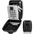 Waterproof Wall Mount Key Lock Box for Outdoor Security, 12-Digit Combination