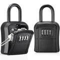 Wall Mounted Key Lock Box with Resettable 4-Digit Combination Weatherproof Safe