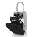 Portable 4-Digit Key Lock Box - Weather-Resistant Outdoor Security Safe