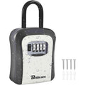 Waterproof 4-Digit Combination Key Lock Box Wall Mount Security Safe Grey