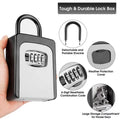 Waterproof 4-Digit Combination Key Lock Box with Removable Shackle, Portable Security Safe for Keys and Cards