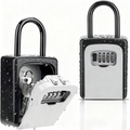 Waterproof Portable 4-Digit Combination Key Lock Box for Outdoor Security