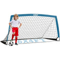 Kid Soccer Goal 6x4FT Portable Blue with Carrying Bag | Backyard Practice net