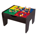 KidKraft Reversible Wooden Activity Table with Board and Train Set - Espresso, 3+