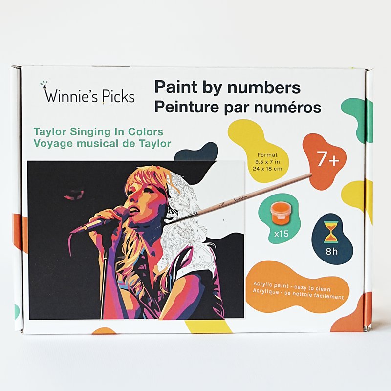 Kids Paint by Numbers Craft Kit for Ages 8-12 - Creative Art Set with Canvas, Paints & Brushes