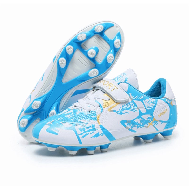 Kids Soccer Shoes Athletic Football Cleats Firm Ground Comfortable Court Spikes - Variation: 11 Little Kid EU28
