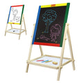 Kids Art Easel Double-Sided Wooden Drawing Board for Children 15.75 x 12 x 25.75 inches