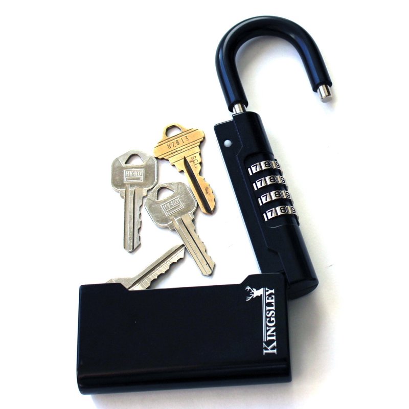 Realtor's Lockbox Key Safe with 5-Key Capacity - Weather-Resistant Wall Mount Lock Box