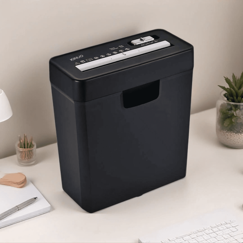 6-Sheet Strip-Cut Paper & Credit Card Shredder with 2.9-Gallon Bin - Office & Home Use