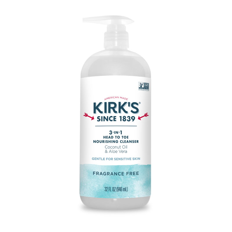 3-in-1 Nourishing Body Wash & Shampoo with Coconut Oil & Aloe Vera - 32 Fl Oz