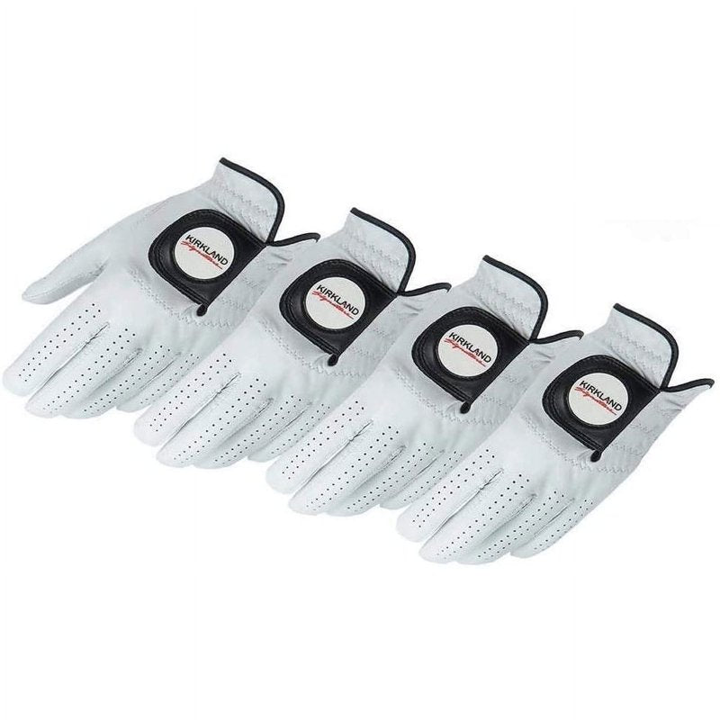 Golf Gloves Premium Cabretta Leather 4 Pack - Medium/Large, Left Handed for Right Handed Player