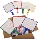 Rectangular Dry Erase Whiteboard Set with Markers - 32 Pack, 9.5 x 7.5 Inches