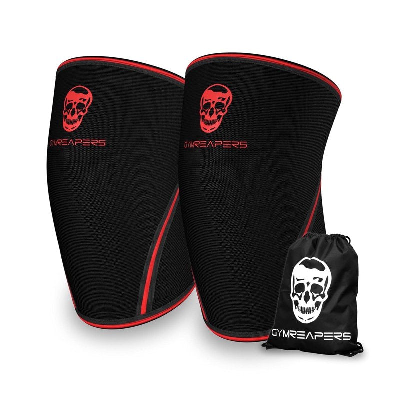 Knee Sleeves for Weightlifting & Powerlifting - 7MM Compression Support Pair