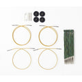 Interchangeable Tunisian Crochet Hook Set - Wooden Handles with Color Options