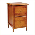 Antique Cherry File Cabinet with 2 Drawers for Home Office Storage
