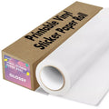 Printable Vinyl Sticker Paper Roll for Inkjet Printers - Waterproof & Glossy/Matte Options, 13x32.8 ft